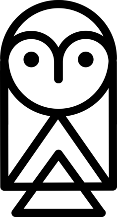 Owl Cartoon Outline Silhouette Svg Vector, Free Vectors File